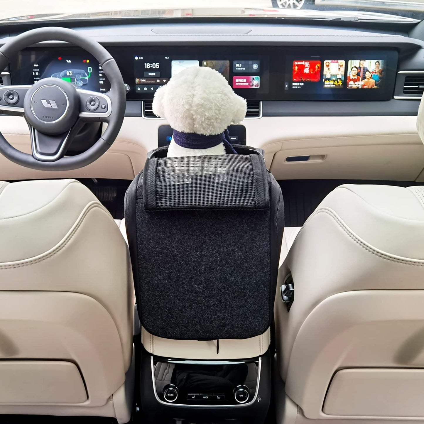 Center Console Dog Car Seat,Console Dog Car Seats for Small