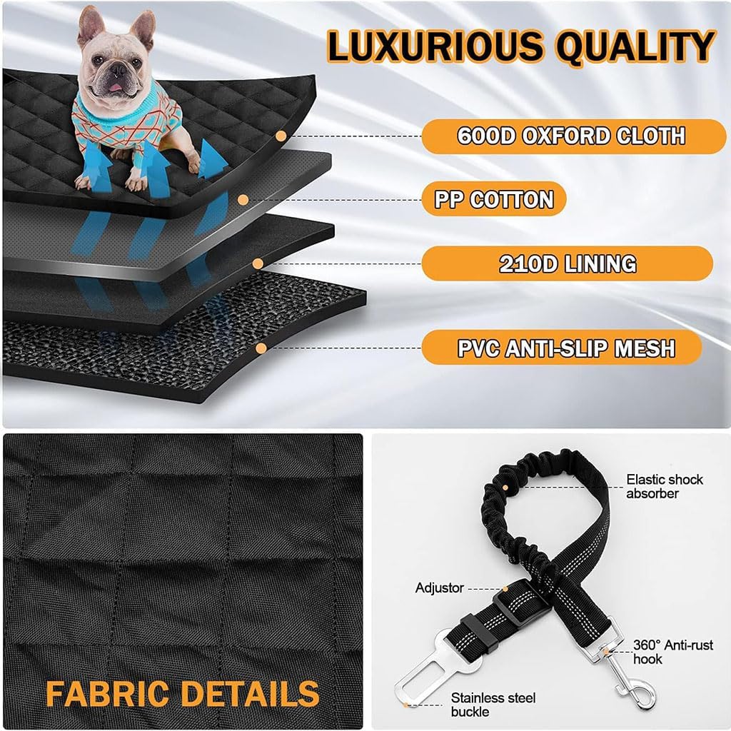 Dog Car Seat Cover Back Seat for Chrysler Pacifica