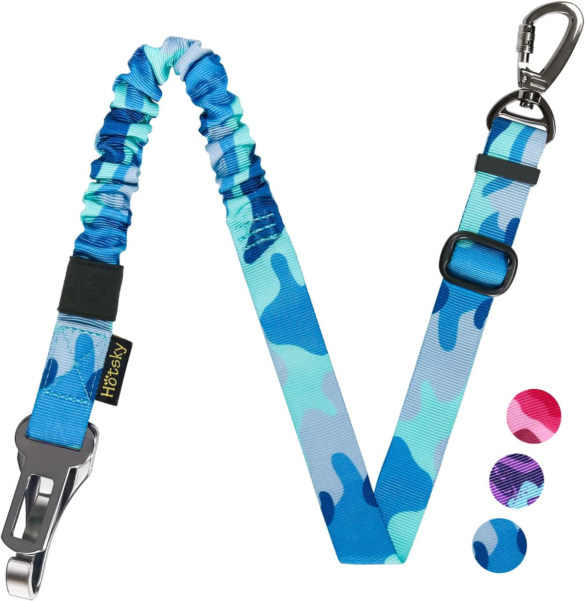 Dog Seat Belt, Adjustable Safety Seatbelt 3-in-1 Car