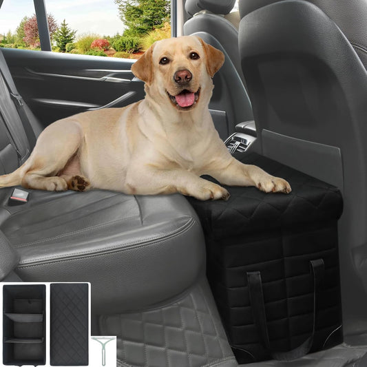 Car Back Seat Extender for Large Dogs up to 200lbs,Dog Car