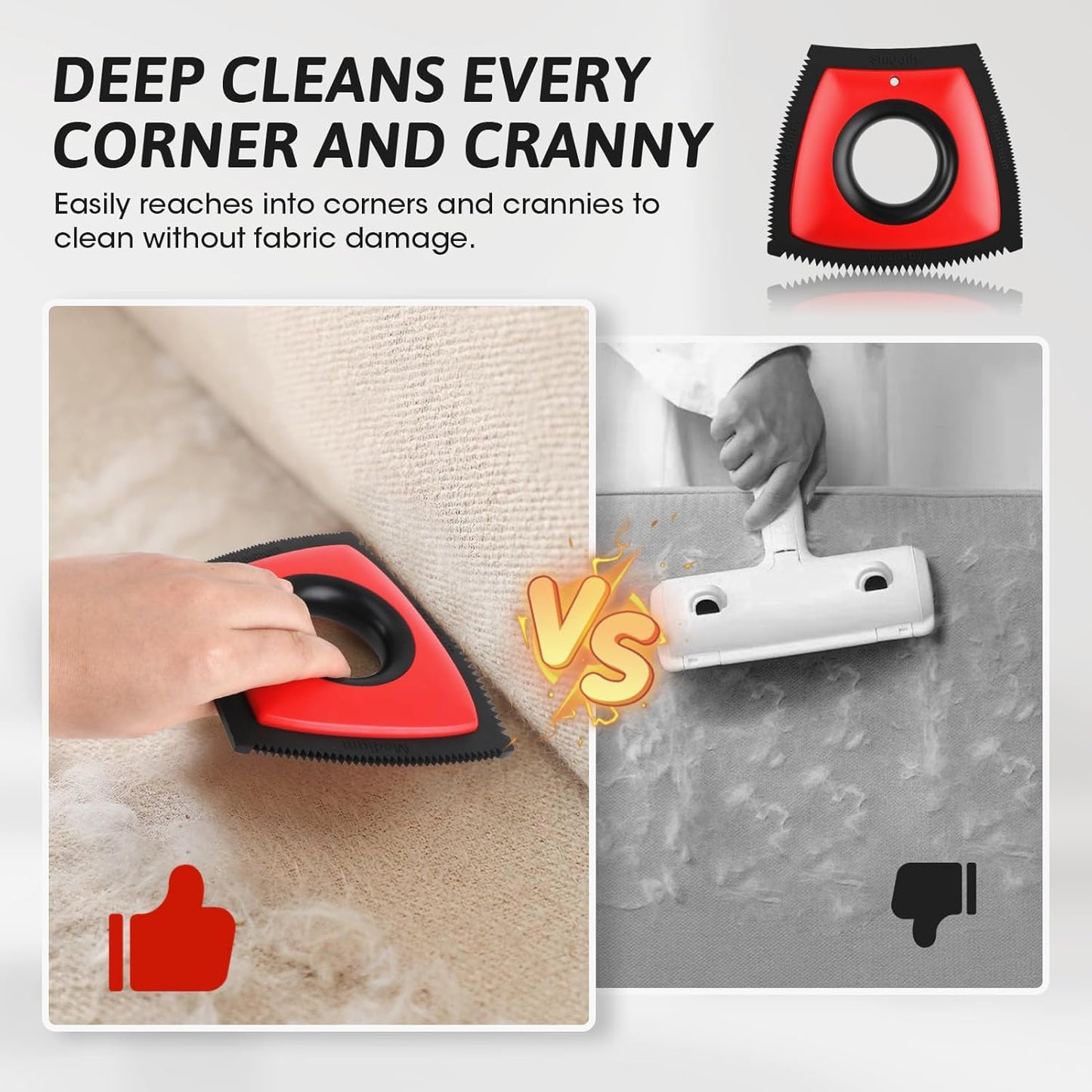 Pet Hair Removal Tool, Cat & Dog Hair Remover for Car Couch