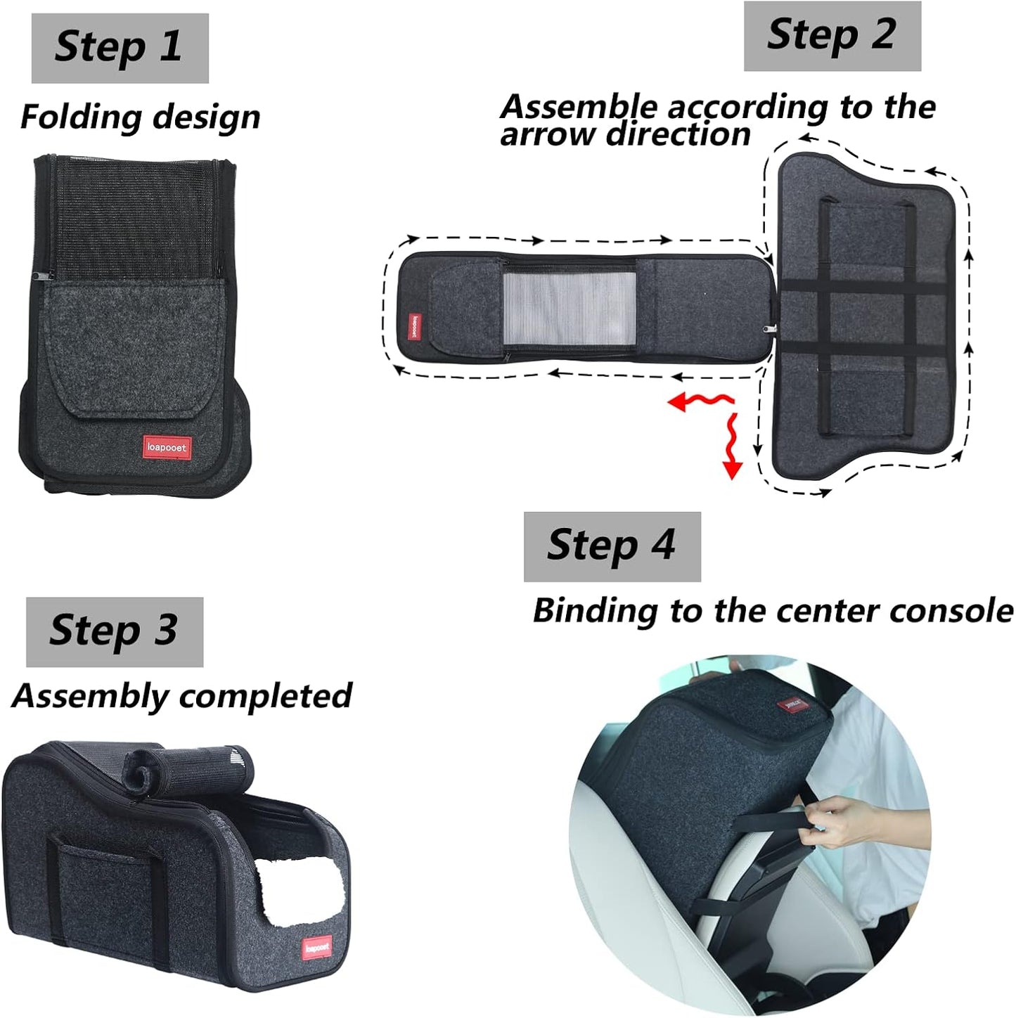 Center Console Dog Car Seat,Console Dog Car Seats for Small