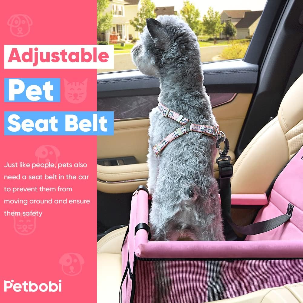 Pet Reinforce Car Booster Seat for Dog Cat Portable and