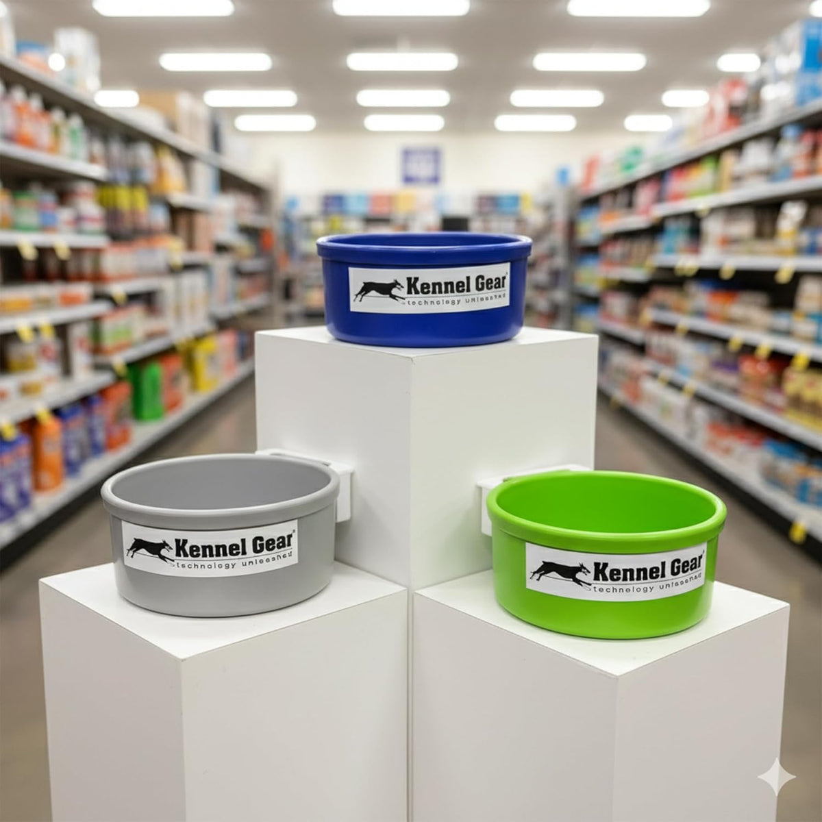 Dog Crate Water Bowl No Spill, 20oz Food-Grade Polypropylene Feeder, Secure Crate Mount with Covered Parts, Travel-Ready & Easy to Clean (Grey)