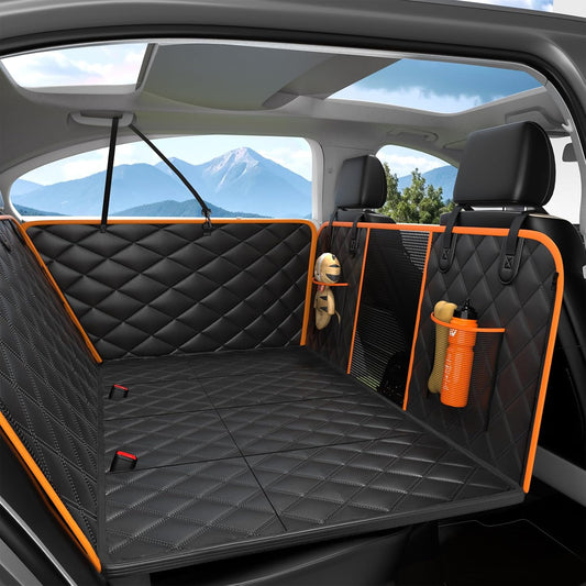Dog Car Seat Cover for Back Seat, Hard Bottom Back Seat