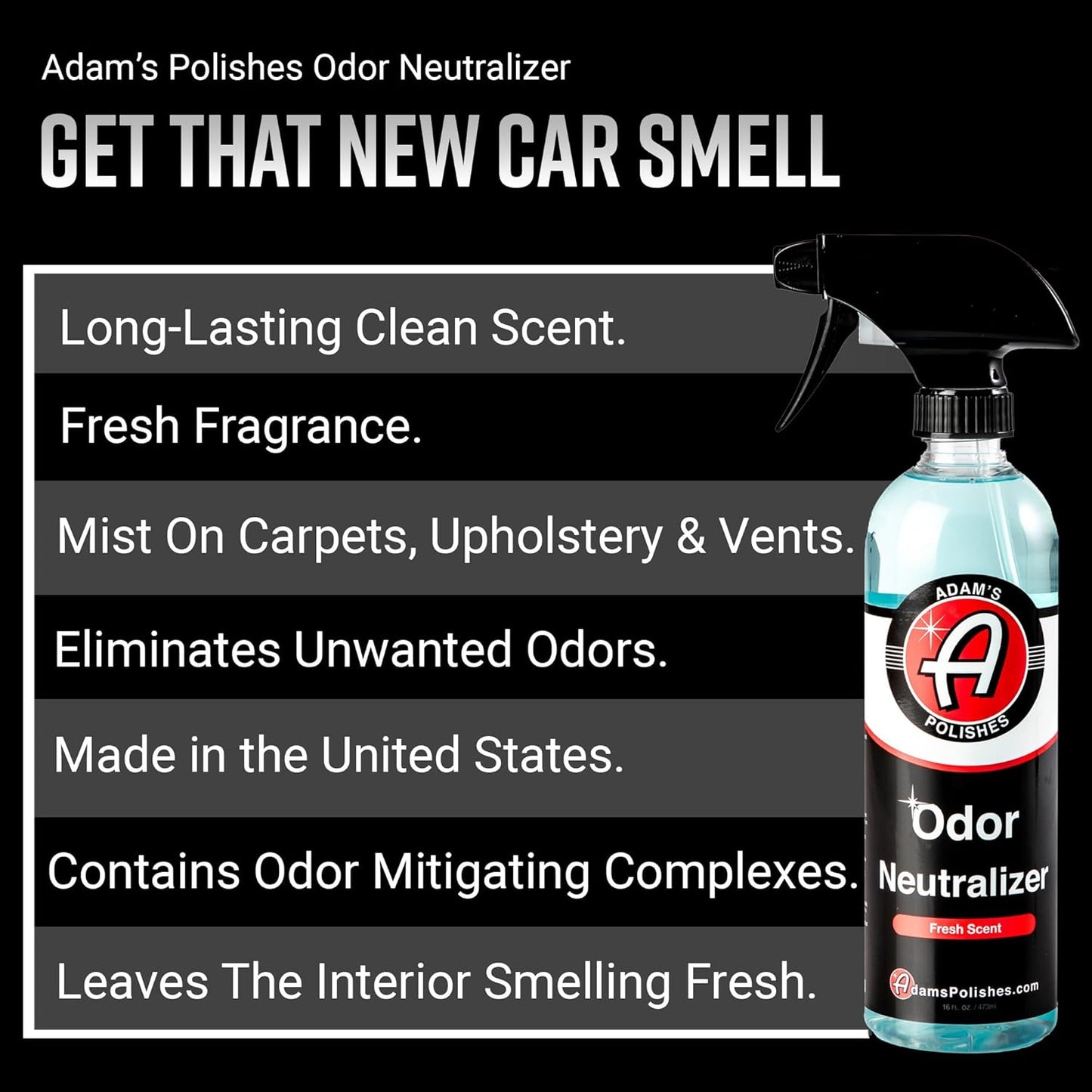 Odor Neutralizer - Car Air Freshener Spray That Eliminates