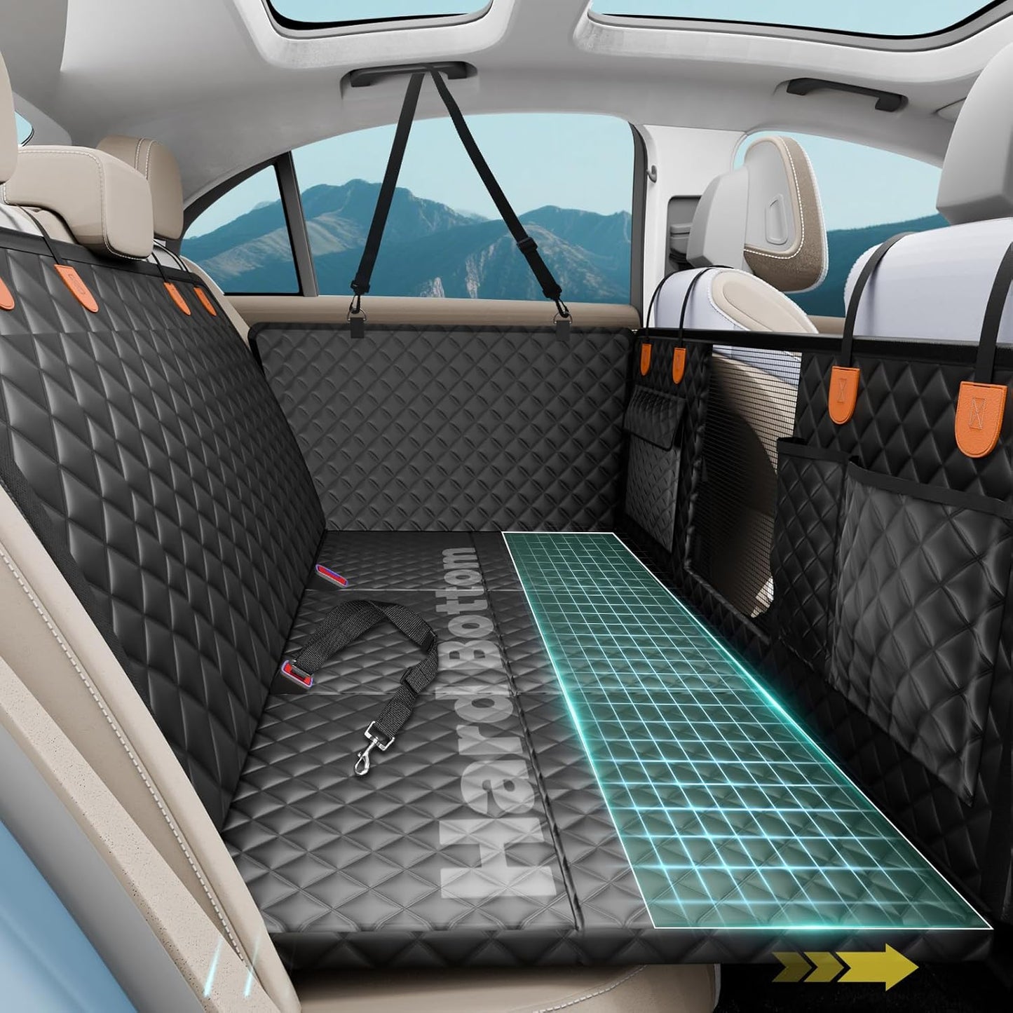 Dog Car Seat Cover for Back Seat,Waterproof Back Seat