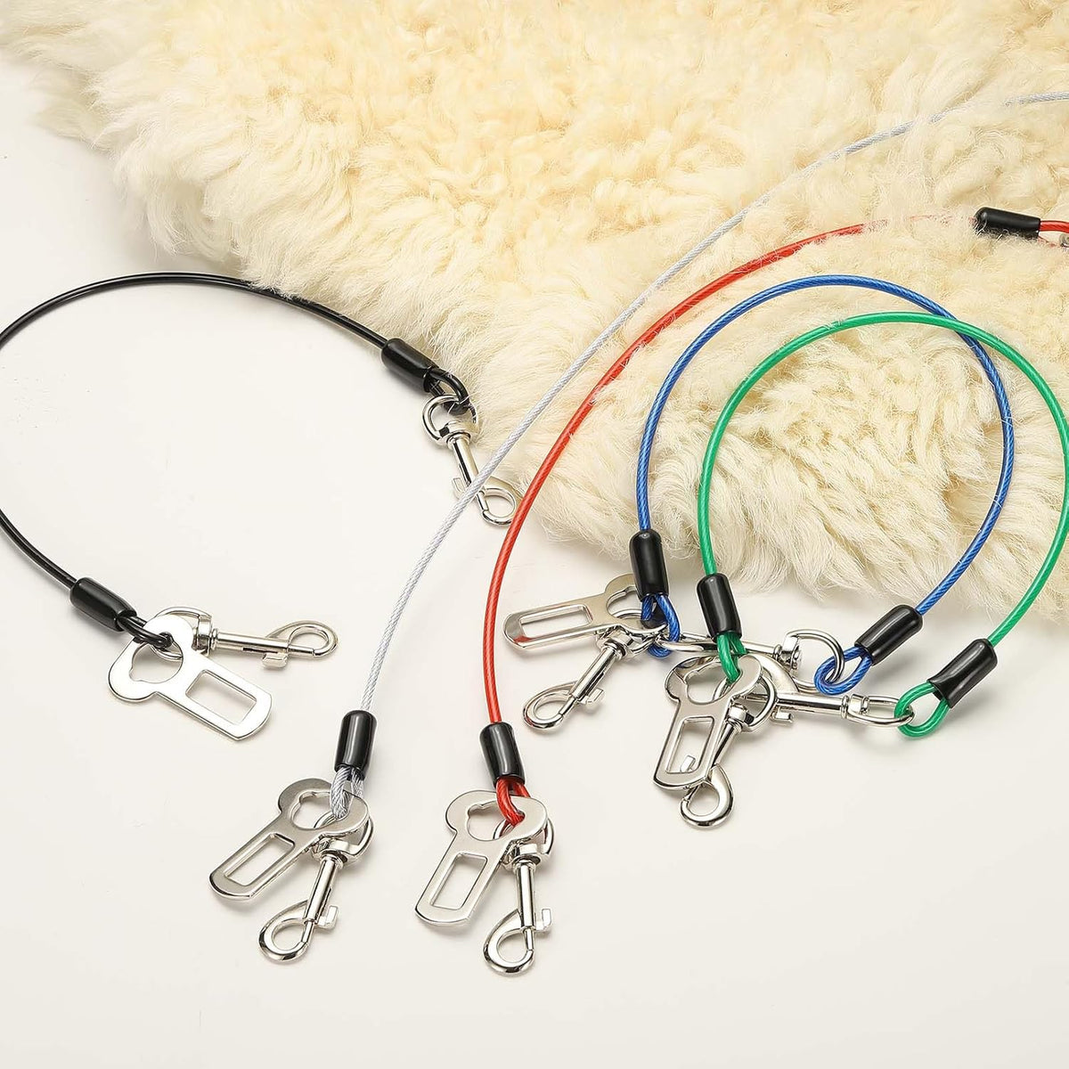 Chew Proof Dog Leash, 31 in Dog Seat Belt Harness with