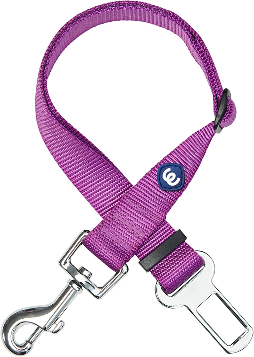 Dog Seatbelt for Car - Heavy Duty, Adjustable Fit, Violet