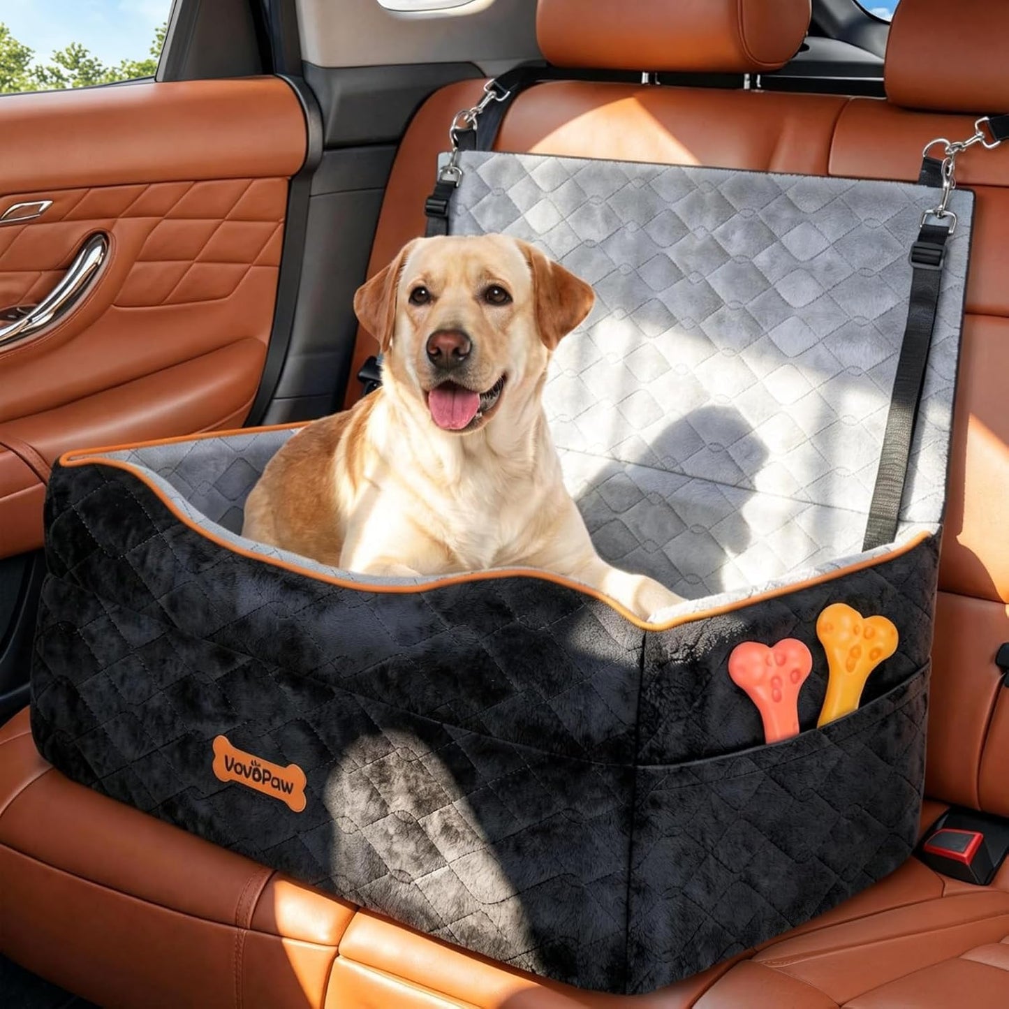 Dog Car Seat for Medium Dog, Dogs Booster Seat Under 50Lbs