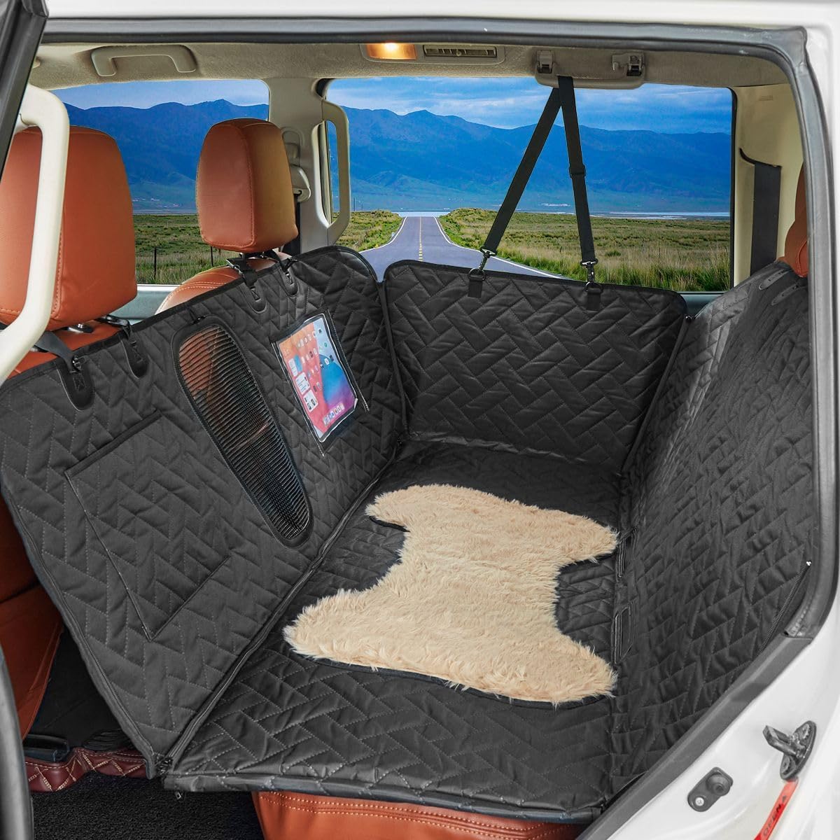 Dog Car Back Seat Cover for Volkswagen VW Atlas Cross Sport