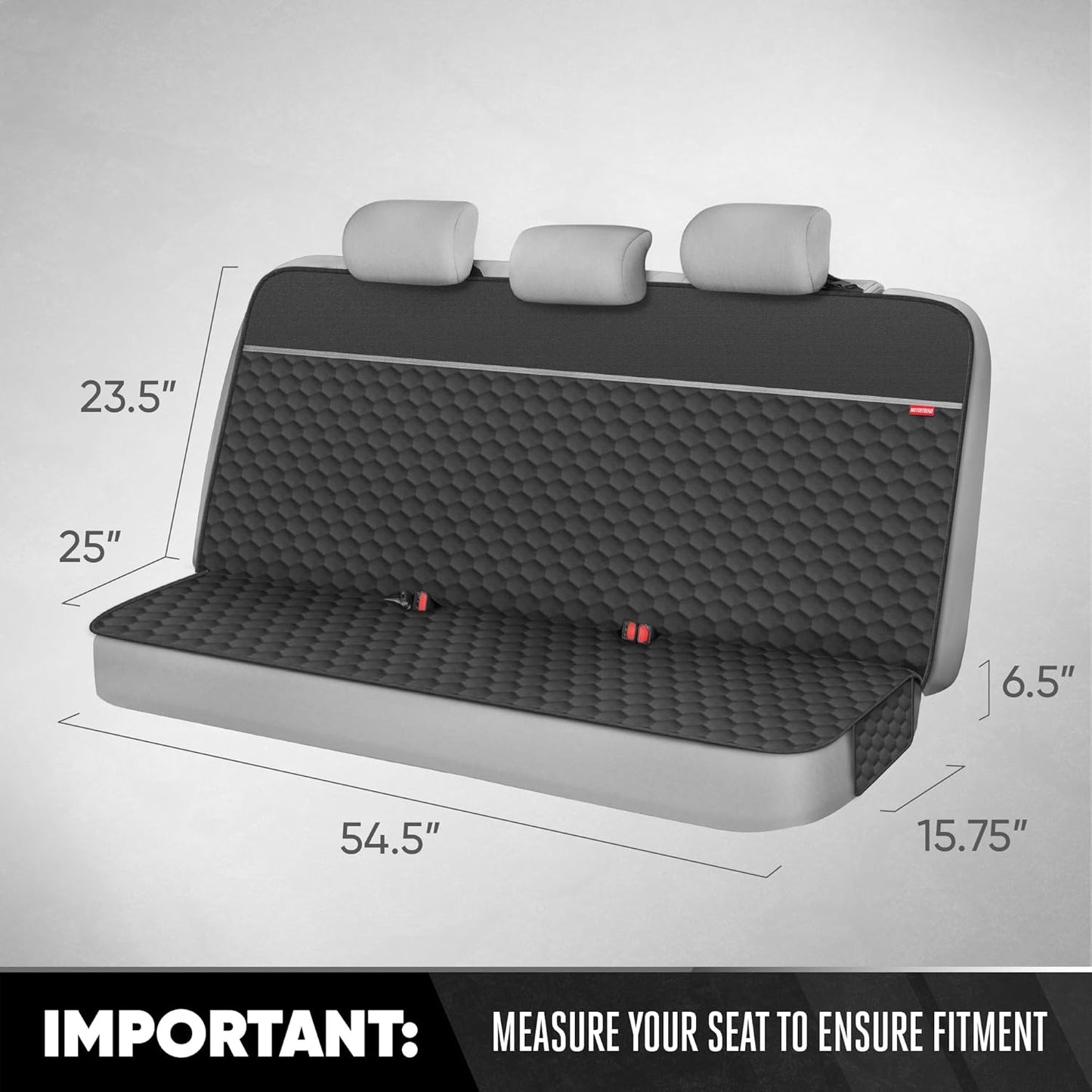 Dog Car Seat Cover for Back Seat - Waterproof Non-Slip