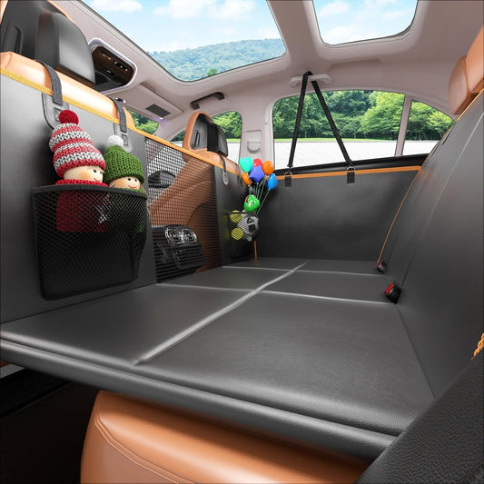 Back Seat Extender for Dogs: Mobile Cozy Pet Den! Skin-Safe