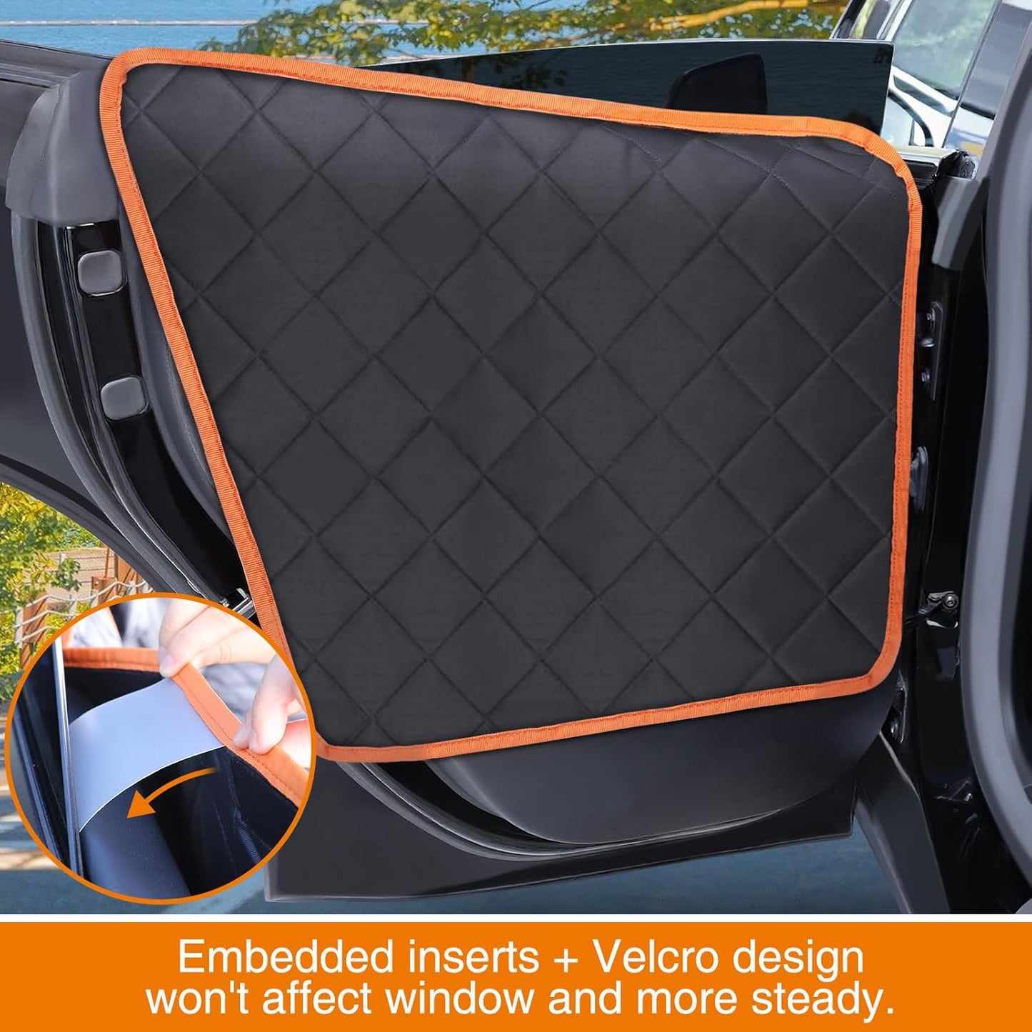 Back Seat Cover for Tesla Model Y/3 with 2 PCS Door