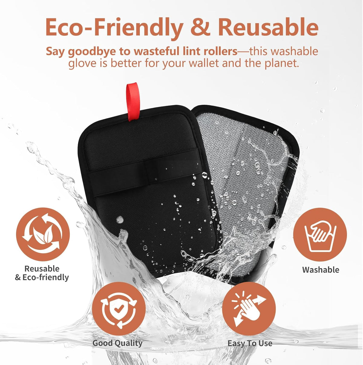2 Pcs Pet Hair Removal Glove - Upgraded Electrostatic Pet