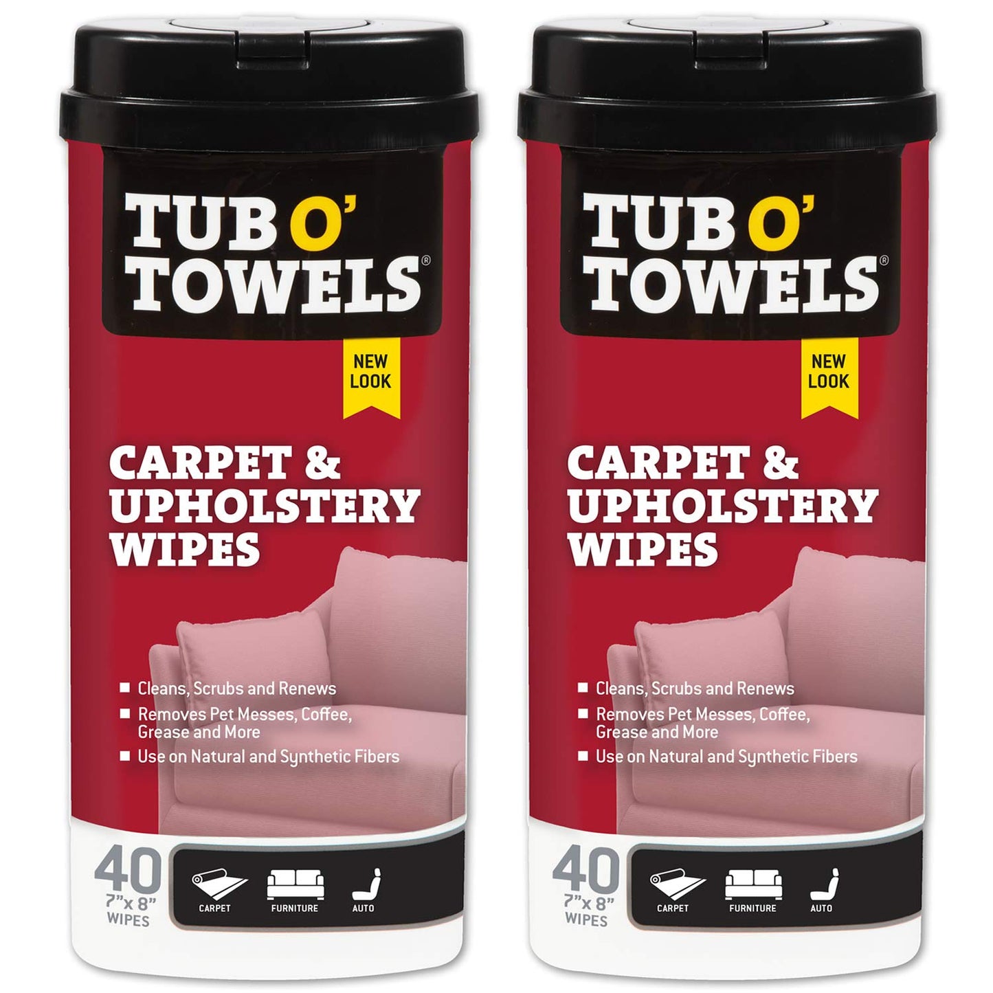Carpet, Rug, and Upholstery Cleaning Wipes - Extra Strength