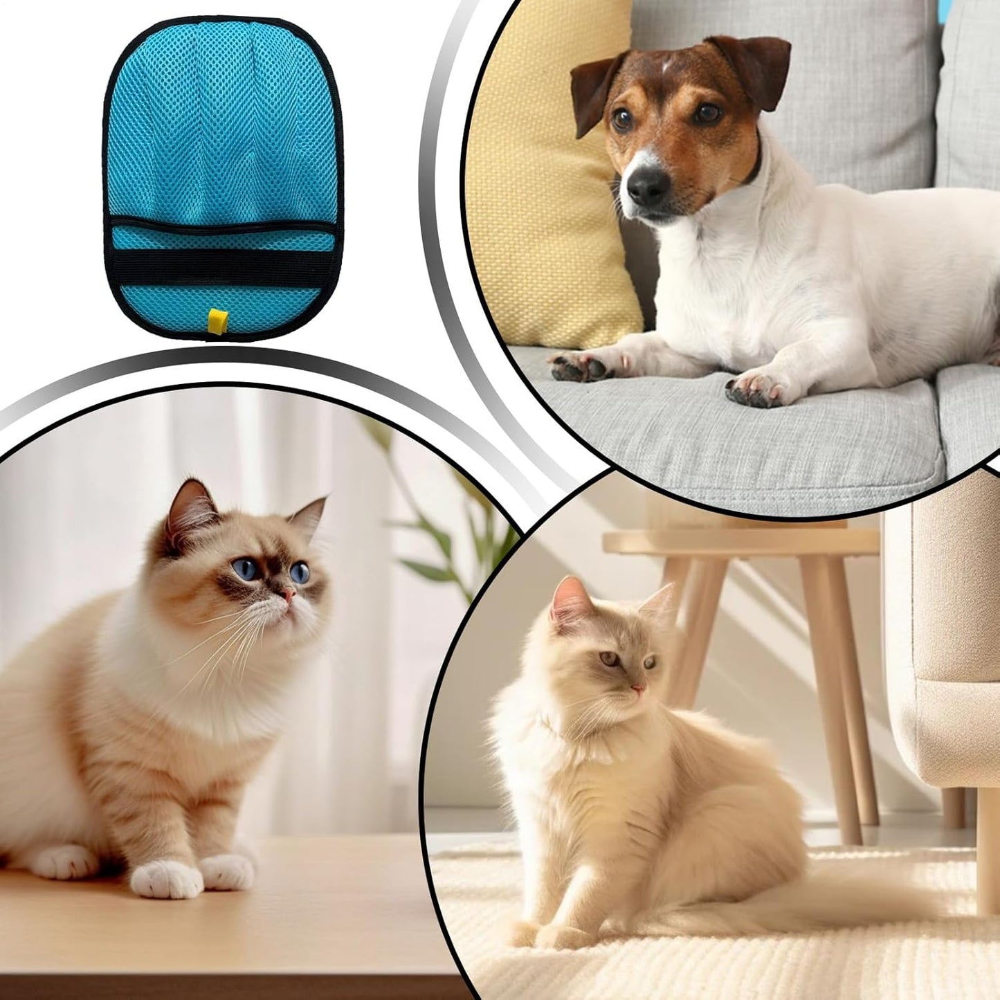 Dog Hair Remover Glove - Reusable Mitt for Pet Grooming