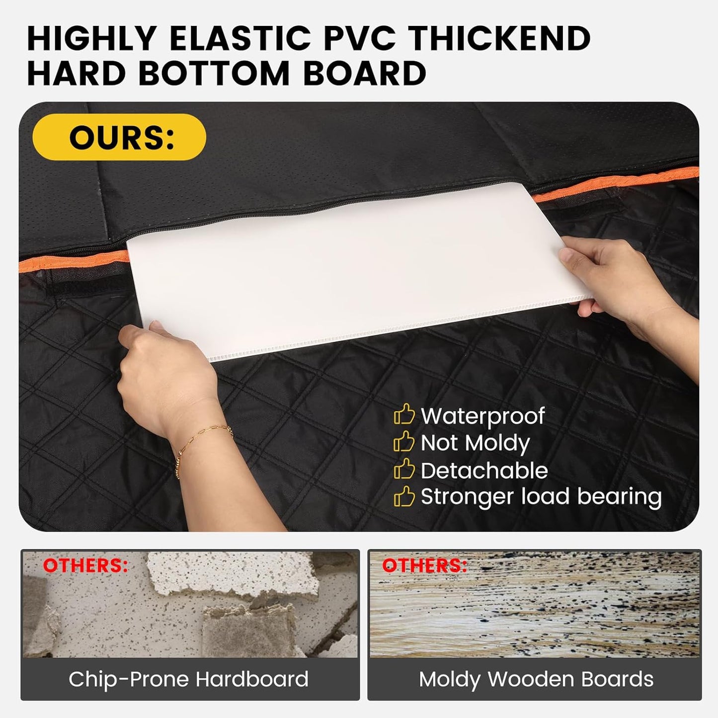Back Seat Extender for Dogs - Holds 450lbs, Waterproof Dog
