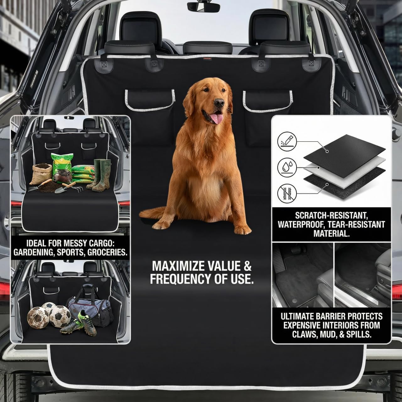Cargo Liner for Dogs Waterproof PetCargo Liner with Side
