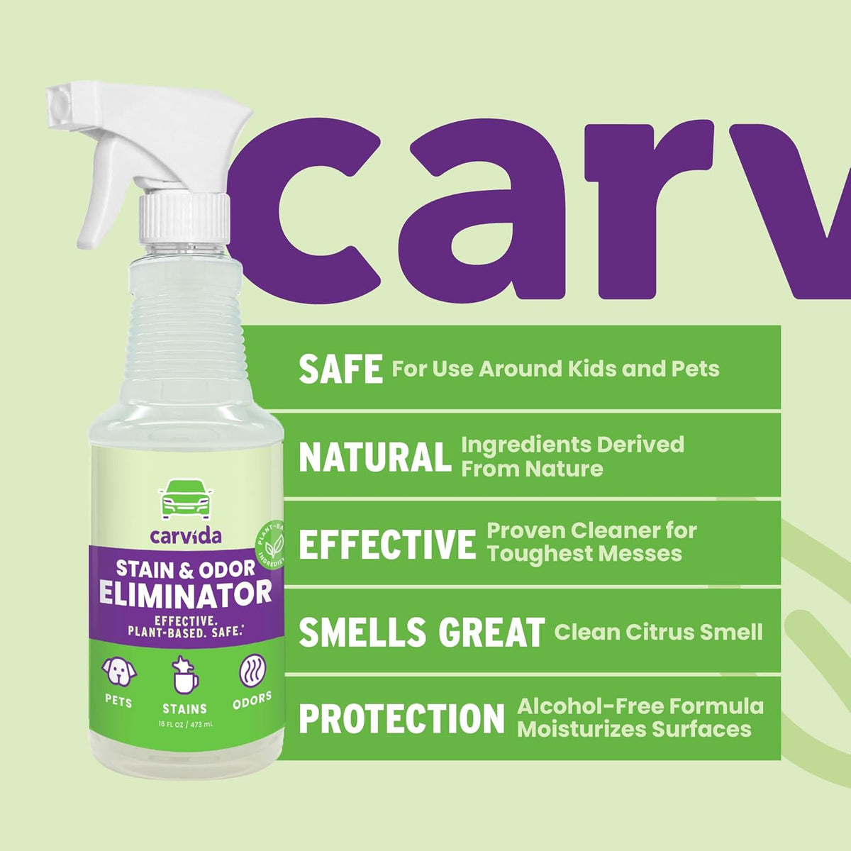Pet Odor Eliminator, Enzyme-based Stain & Odor Remover