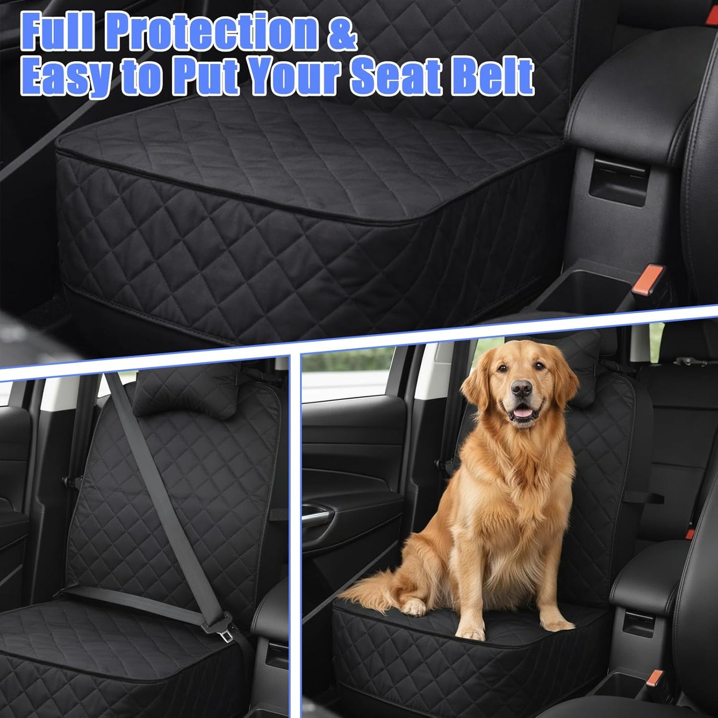 2 Pack Front Dog Car Seat Cover, Waterproof 600D Oxford Pet