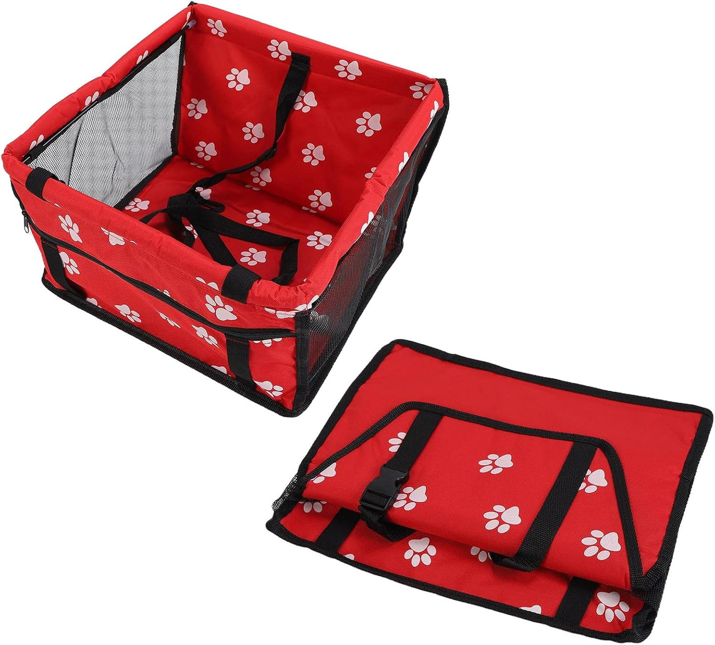 Bear Pattern Pet Carrier Cage, Washable Pet Car Travel