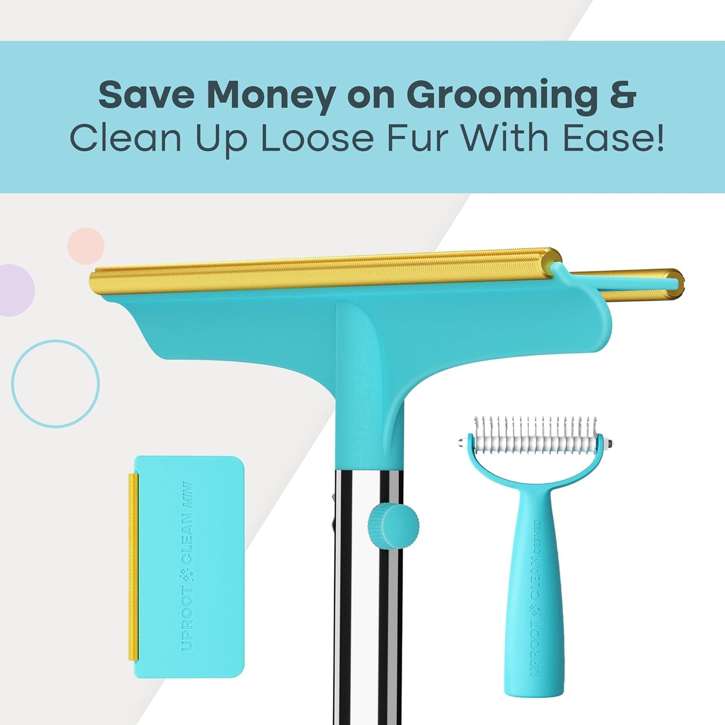 Xtra, Mini & Deshedder Bundle - Pet Hair Removal Tool & Dog