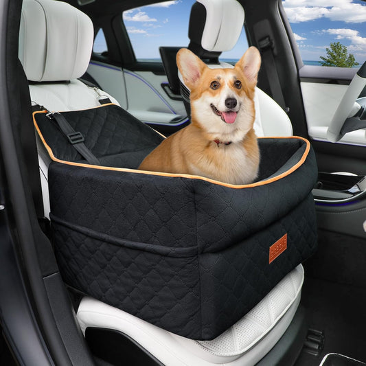 Dog Car Seat for Small Medium Dogs, Memory Foam Dog Booster