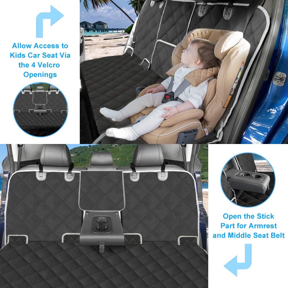 Dog Car Back Seat Cover Waterproof Heavy Duty and Nonslip
