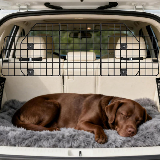Dog Car Barrier for SUVs, Vehicles, Dividers, Adjustable