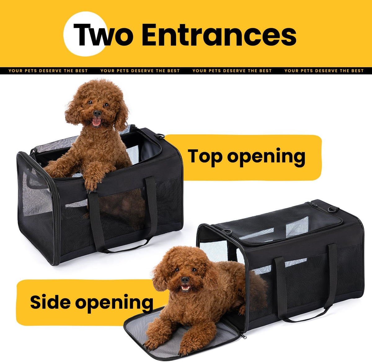 Dog Carrier Bag,Soft-Sided Pet Carriers for Dogs with