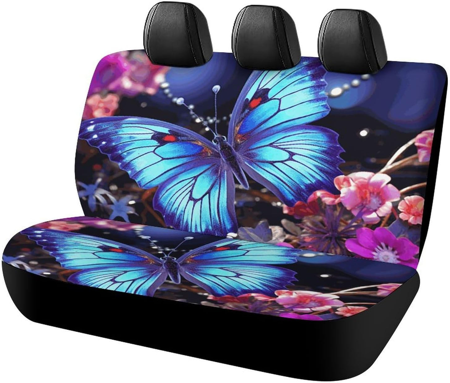 Beauty Butterfly Dog Car Seat Covers Waterproof Truck Back