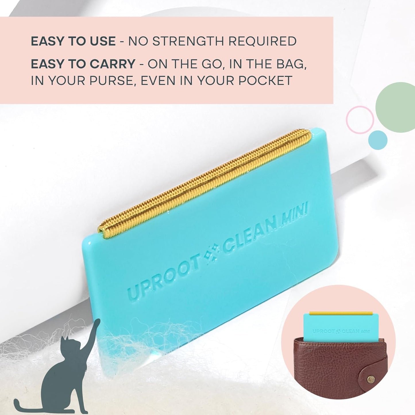 er Mini Pet Fur Removal Tool - Pocket-Sized Dog Hair