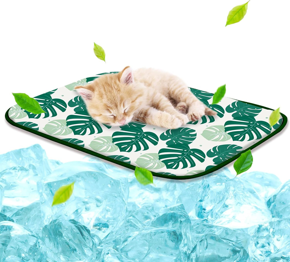 Pet Cooling Mat -Q-Max>0.345 Ice Silk Cooling Mat Portable