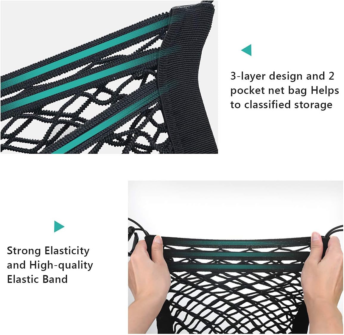 Dog Car Net Barrier 3 Layers with Auto Safety Mesh