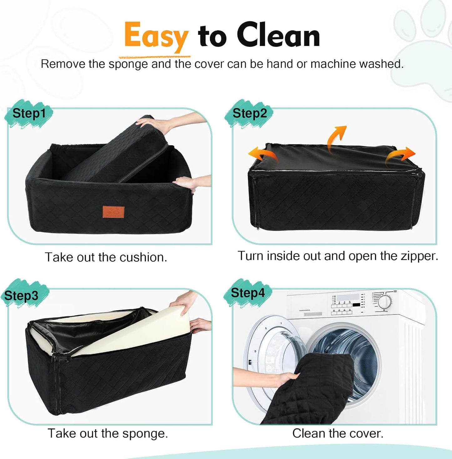Dog Car Seat for Large Medium Dogs,Portable Washable Pet