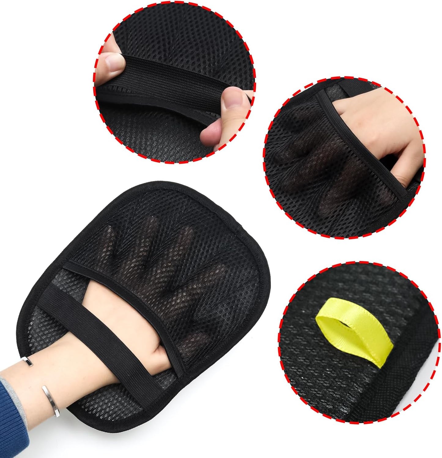 2pcs Pet Hair Removal Gloves and 1pcs Comb,Electrostatic
