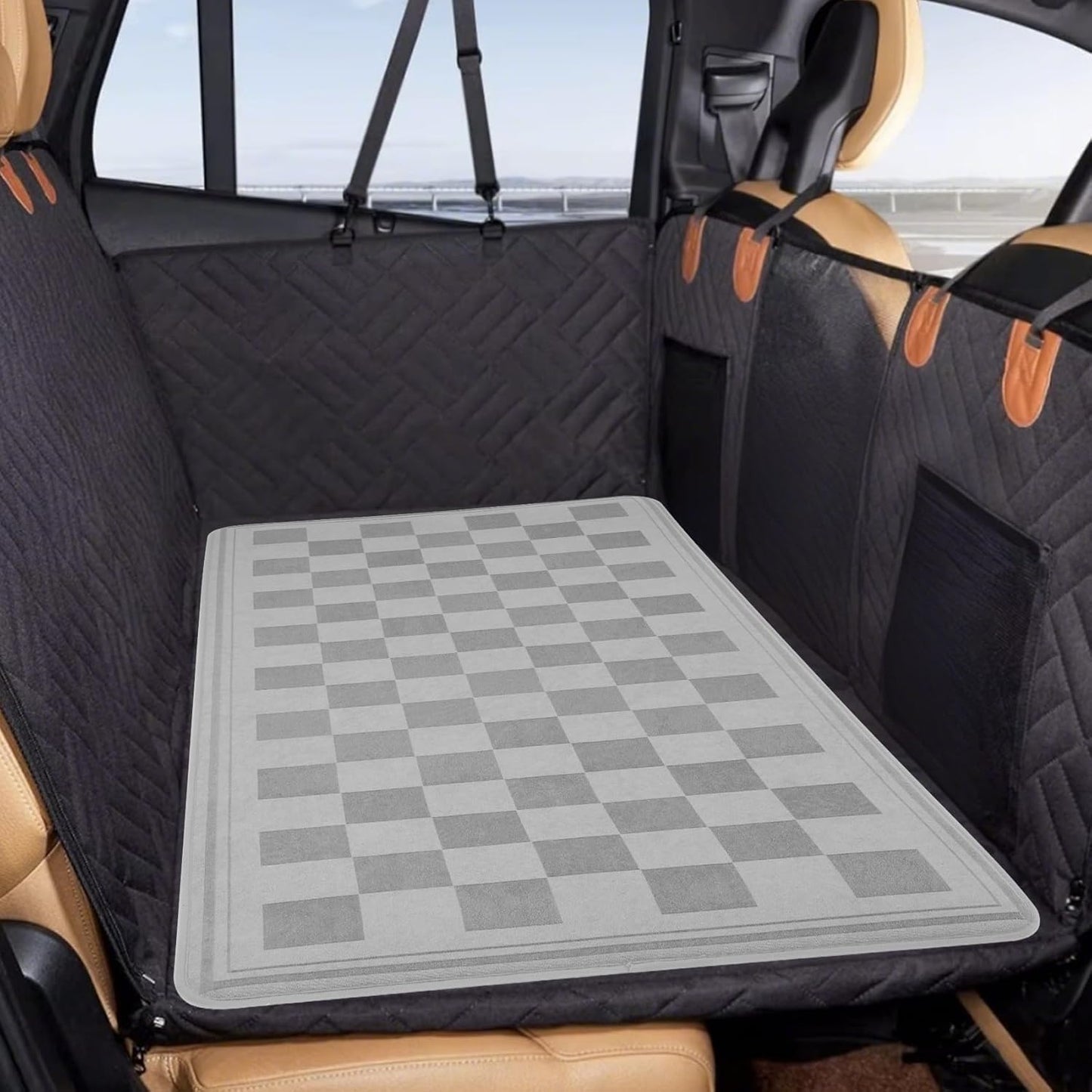 Backseat Pet Bed Mat,Dog Bed for Car Back Seat,54 * 24.8in