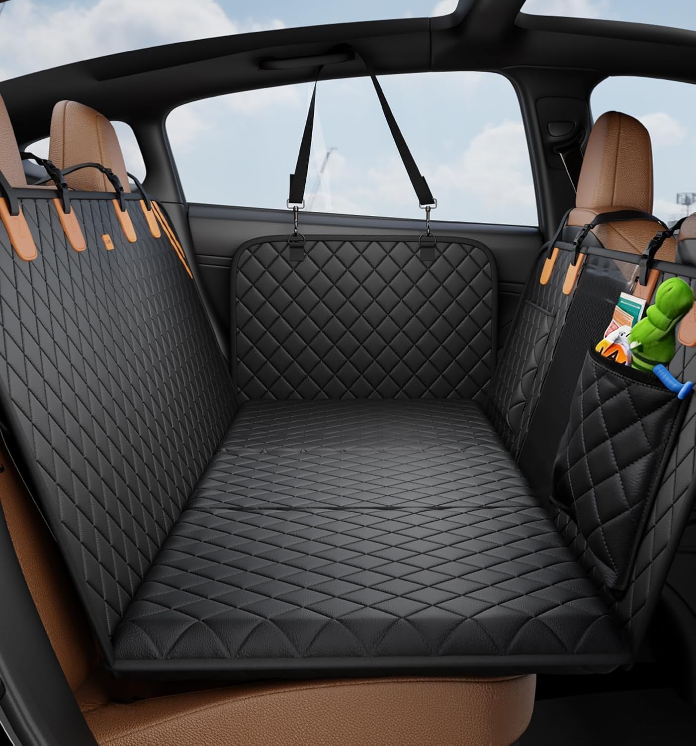 Dog Car Seat Cover for Back Seat - Back Seat Extender for