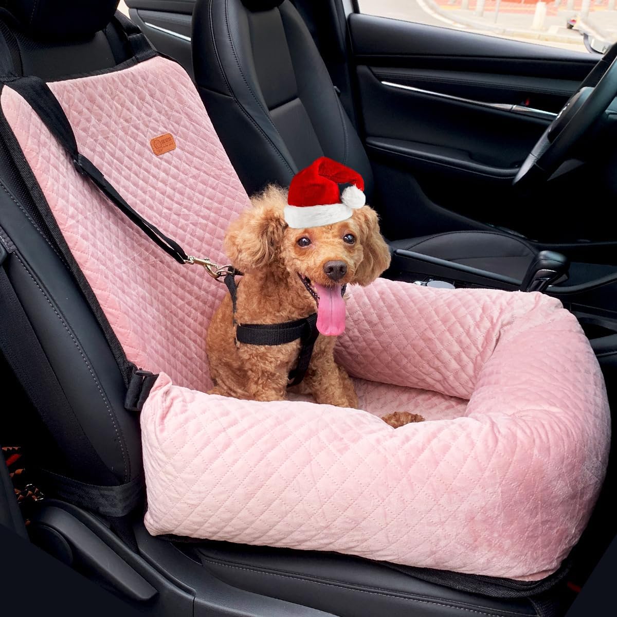 Dog Car Seat for Small Medium Dogs Up to 40lbs, Detachable