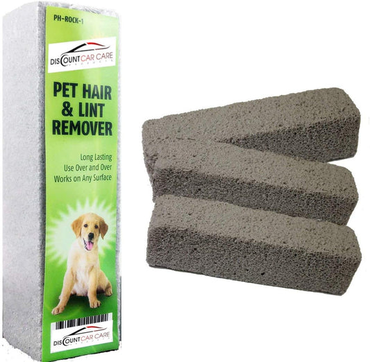 Pet Hair Remover Rock – 3 Pack Reusable Dog & Cat Hair