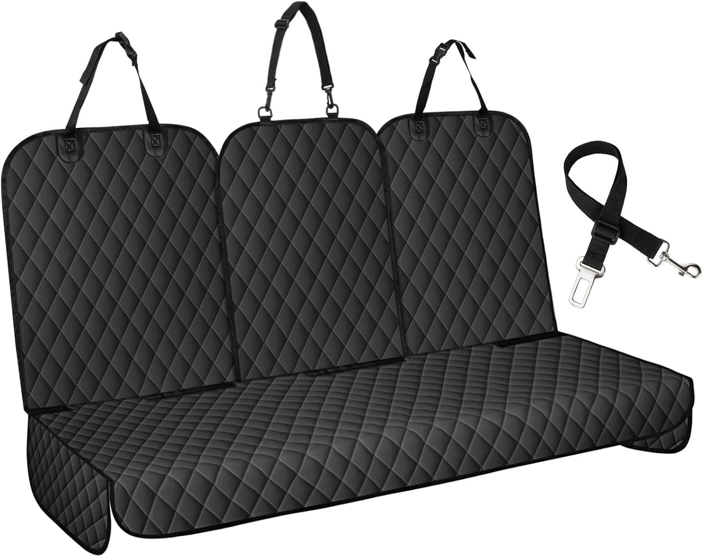Dog Car Seat Cover for Back Seat - Waterproof, Non-Slip