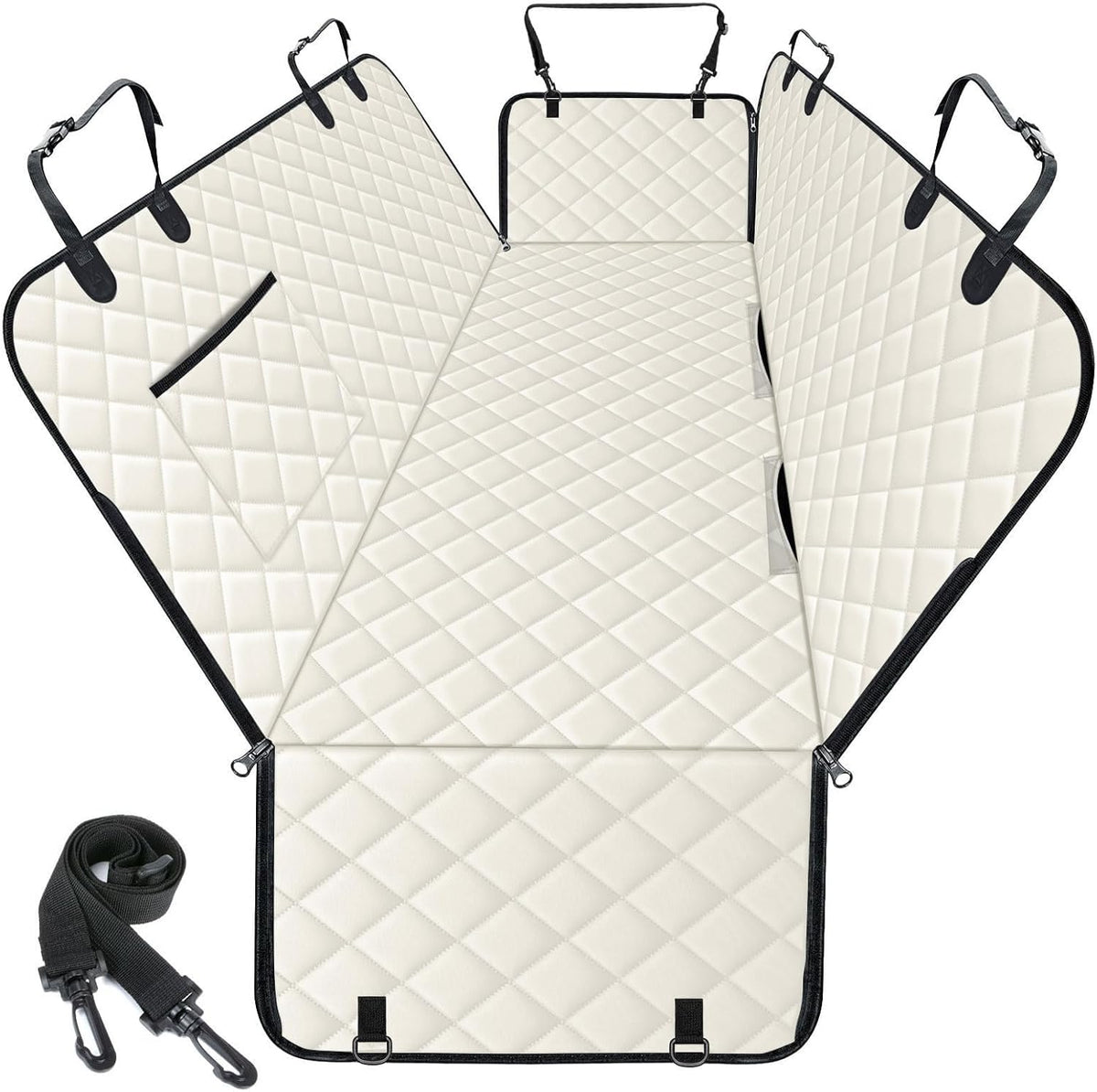 Waterproof Dog Car Seat Cover for Back Seat - Durable, Pet