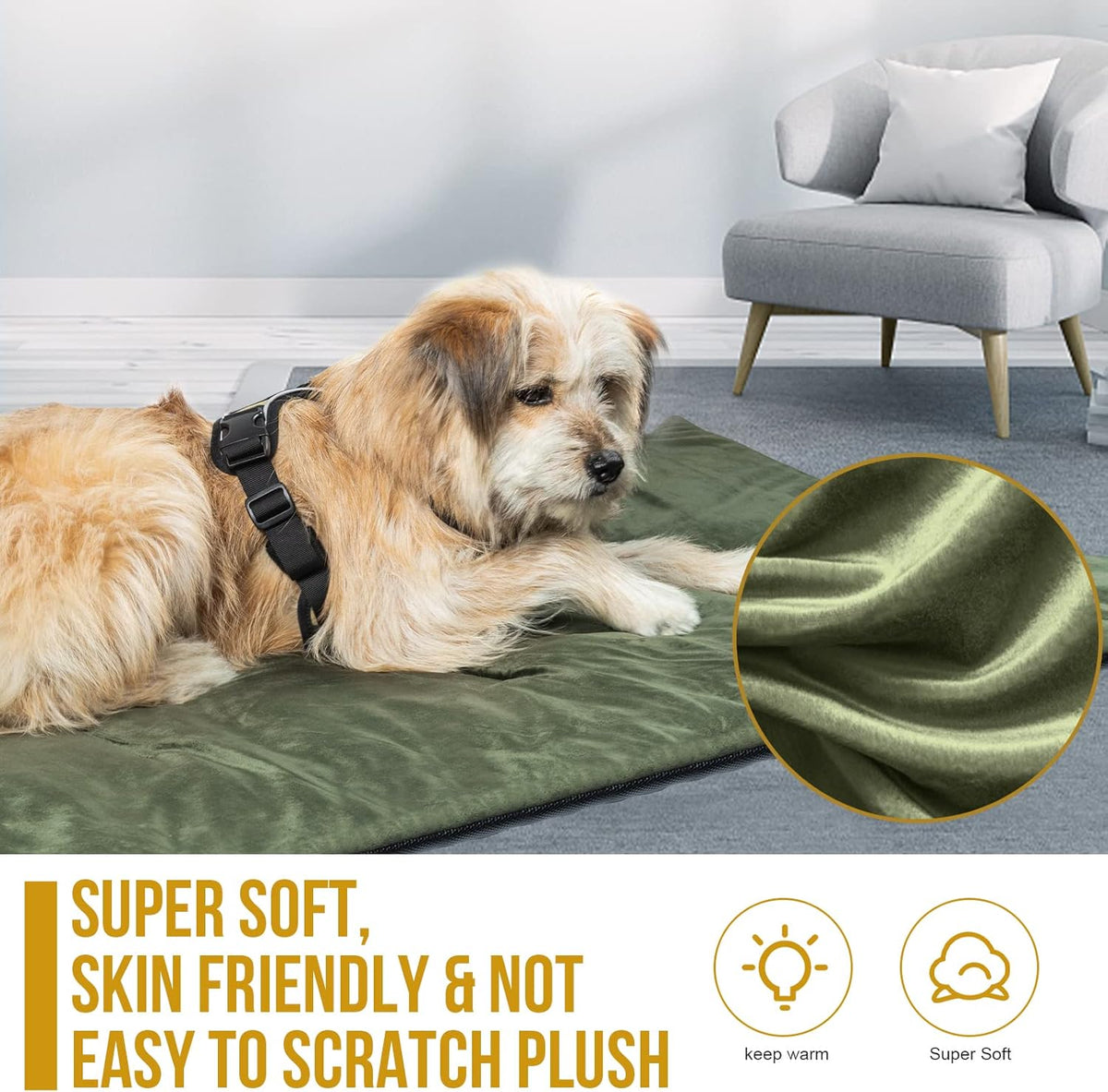Travel Dog Bed - Portable, Washable, Waterproof Anti-Slip