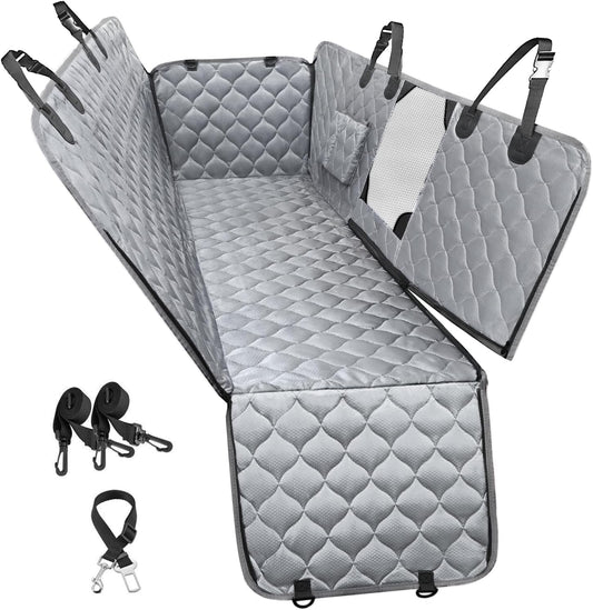 Dog Car Seat Cover with Mesh Window, Pet Seat Cover for