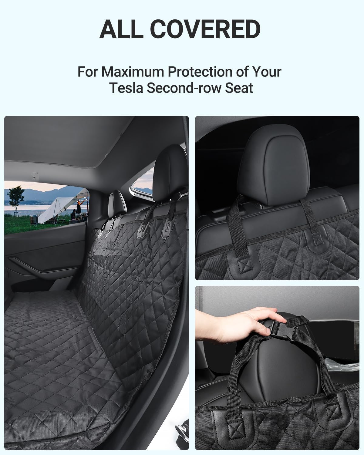 2026-2020 Tesla Model Y Juniper Dog Car Seat Cover Pet Dog
