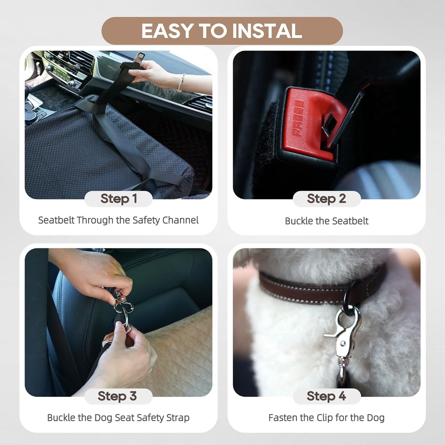 Dog Booster Car Seat for Medium and Small Sized Dogs Pet