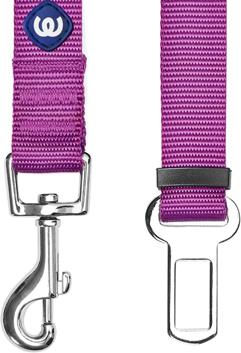 Dog Seatbelt for Car - Heavy Duty, Adjustable Fit, Violet