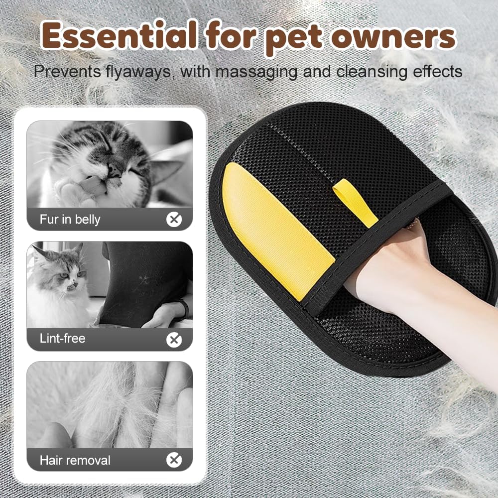 2025 Thickened Strong Pet Hair Removal Glove for Cats &