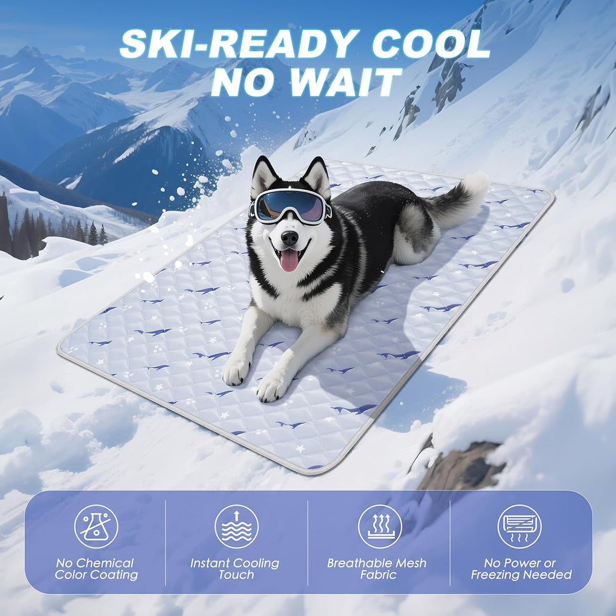 Dog Cooling Mat, Cooling Mat for Dogs, Breathable Dog Bed